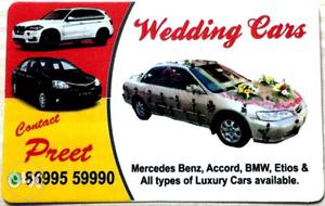 All type of luxury cars available for marriage