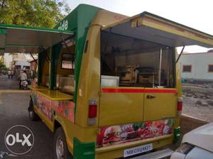 Movable food truck with full kitchen setup and
