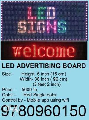 Led sign board for shops 978O96O15O