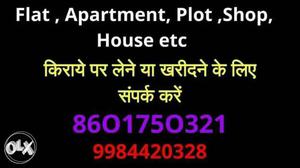 3bhk flat available for rent in apartment