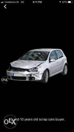 We purchase scrap car with proper legal documentation and