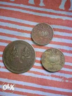 Old. round coins