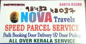 Nova transport all over Kerala service. Palakad,