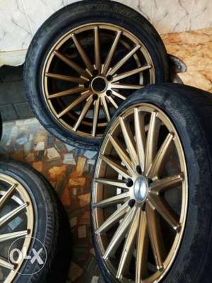 Vossen alloy wheel with tyres 18 inch 9j front