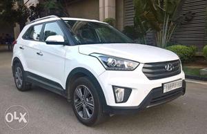 Hyundai Creta SX Plus White Diesel Top Variant Company