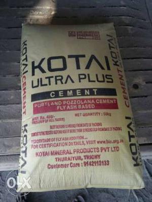 The unique kottai ultra cement 30 pacts about