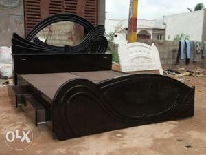 King size storege double bed factory outlet fredelivery