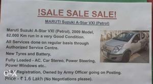 Maruti Suzuki A Star petrol  Kms  year