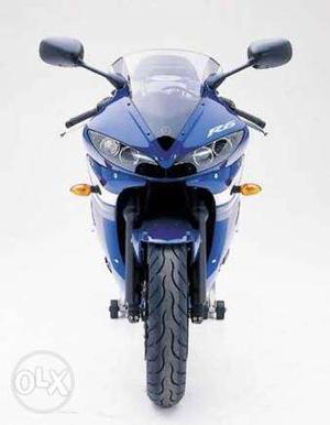Yamaha R6 blue colour of  with immaculate condition