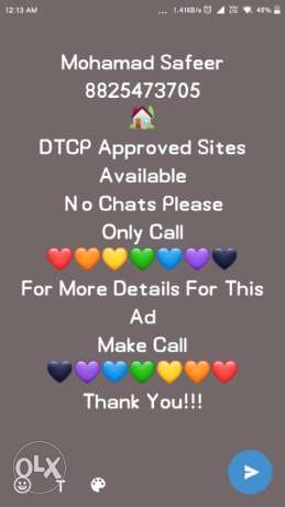 New Launch - Sivaya Nagar - DTCP Approved Site - Biggest