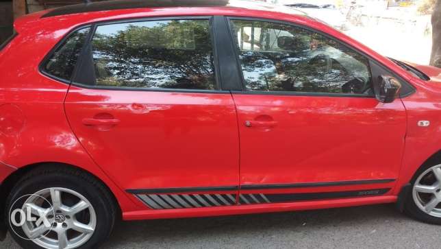 Volkswagen Polo Fire Red color