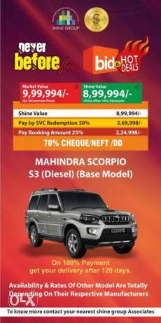 Mahindra Scorpio diesel 15 Kms  year