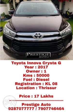 Toyota Innova Crysta 2.4 Gx Mt, , Diesel