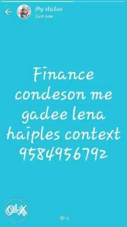 Finance condeson me gadee khridna hai bechne wale