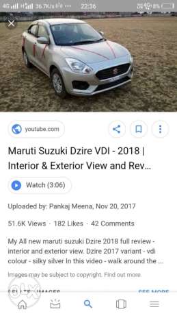 Maruti Suzuki Swift Dzire diesel 15 Kms  year