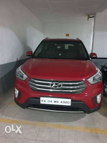 Hyundai Creta 1.6 sx+diesel automatic transmission red in