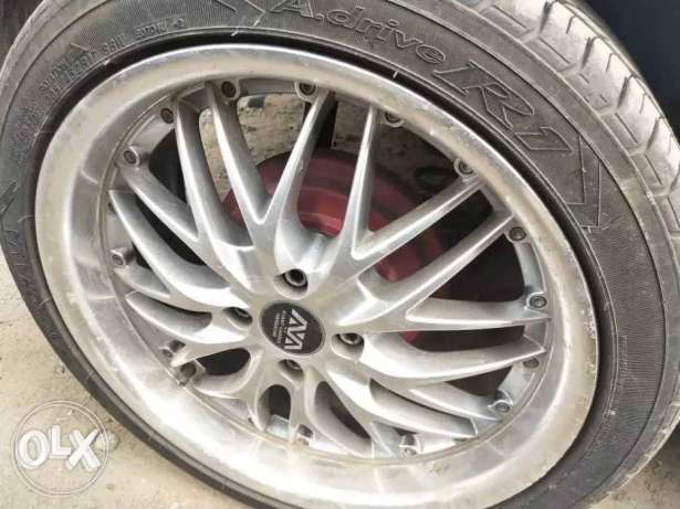 Alloy wheels 17 inches × 4 holes with tyres.