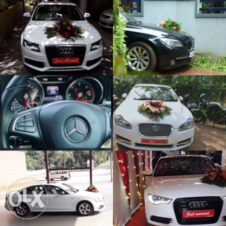 Laxury wedding cars for Rent Audi,Benz,jaguar,Bmw,Thar