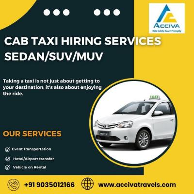 Cab taxi hiring services sedan/SUV/MUV - Bangalore